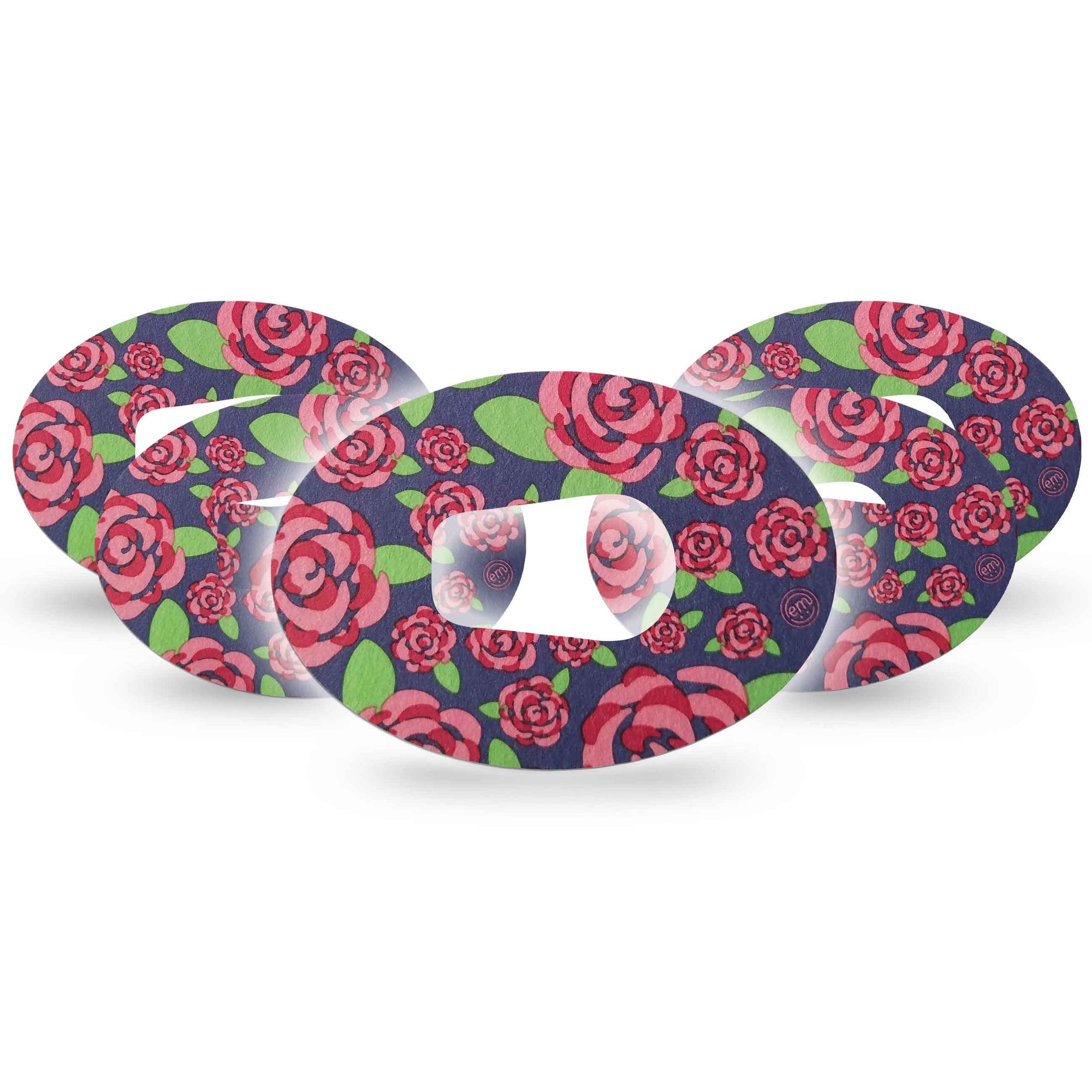 ExpressionMed Pretty Pink Roses Dexcom G6 Wide Tape 5-pack