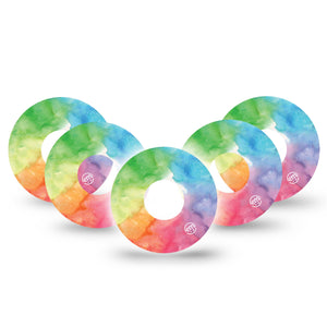 ExpressionMed Rainbow Clouds Infusion Set Patch 5-Pack