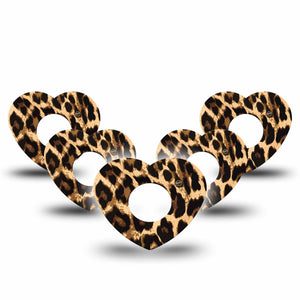 ExpressionMed Leopard Print Infusion Set Heart Tape