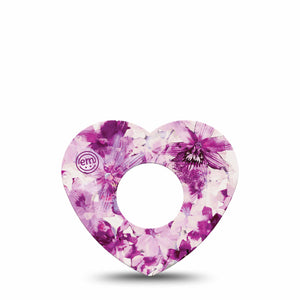 Violet Orchids Infusion Set Heart Tape