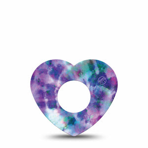 ExpressionMed Purple Tie Dye Infusion Heart Set Tape