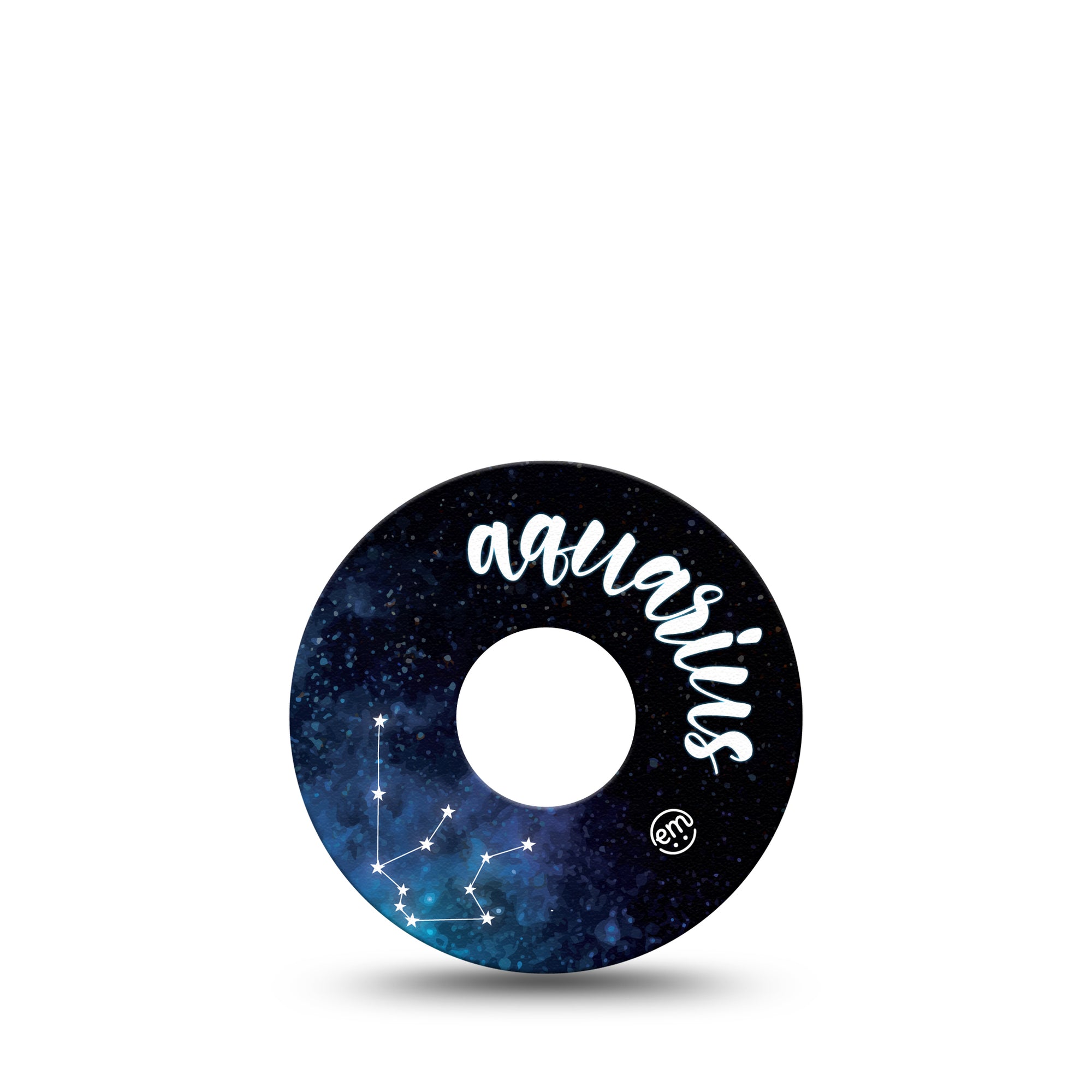 Aquarius Libre 3 Tape, Single, Zodiac Sign Aquarius Constellation CGM Adhesive Patch Design