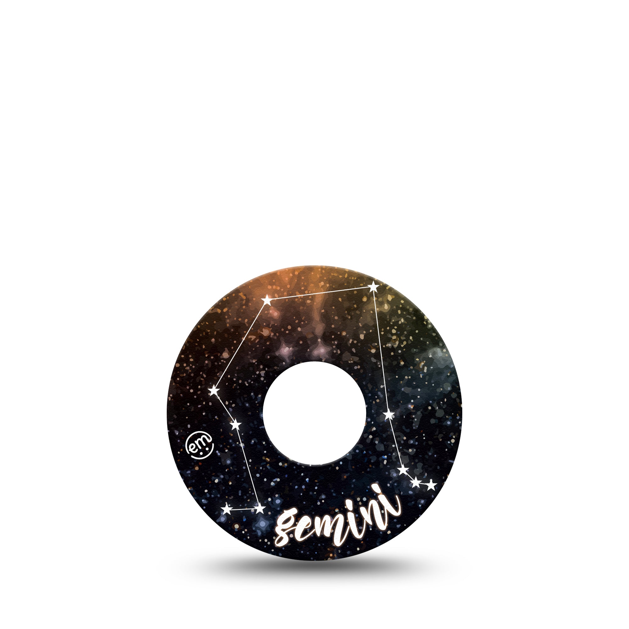 Gemini Libre 3 Tape, Single, Zodiac Sign Gemini Constellation Inspired, CGM Adhesive Patch Design