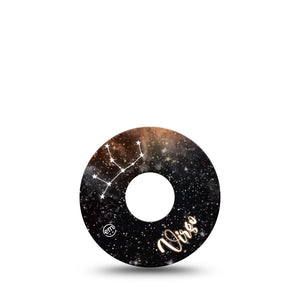 Virgo Libre 3 Tape, Single, Zodiac Virgo Constellation Themed, CGM Adhesive Patch Design