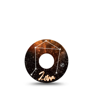Libra Libre 3 Tape, Single, Zodiac Sign Constallation Inspired, CGM Patch Design