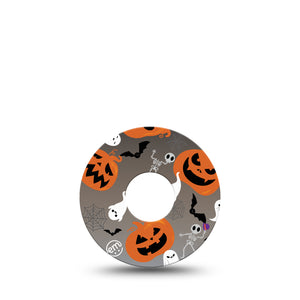 ExpressionMed Halloweeny Libre 3 Tape, Single, Spooky Decorations Inspired, CGM Patch Design