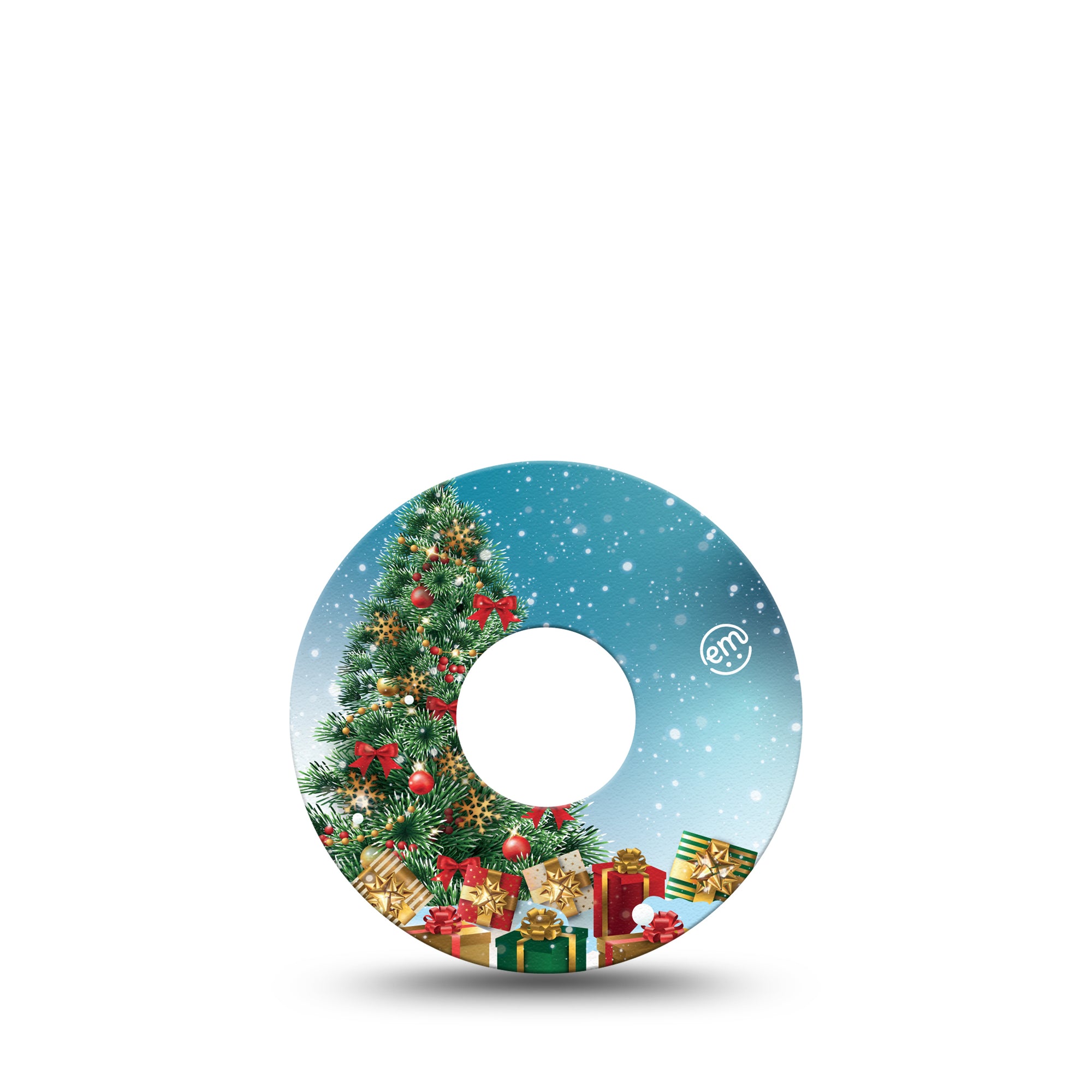 ExpressionMed Oh, Christmas Tree Libre 3 Tape, Single, Christmas Gifts & Tree Themed, CGM Overlay Patch Design