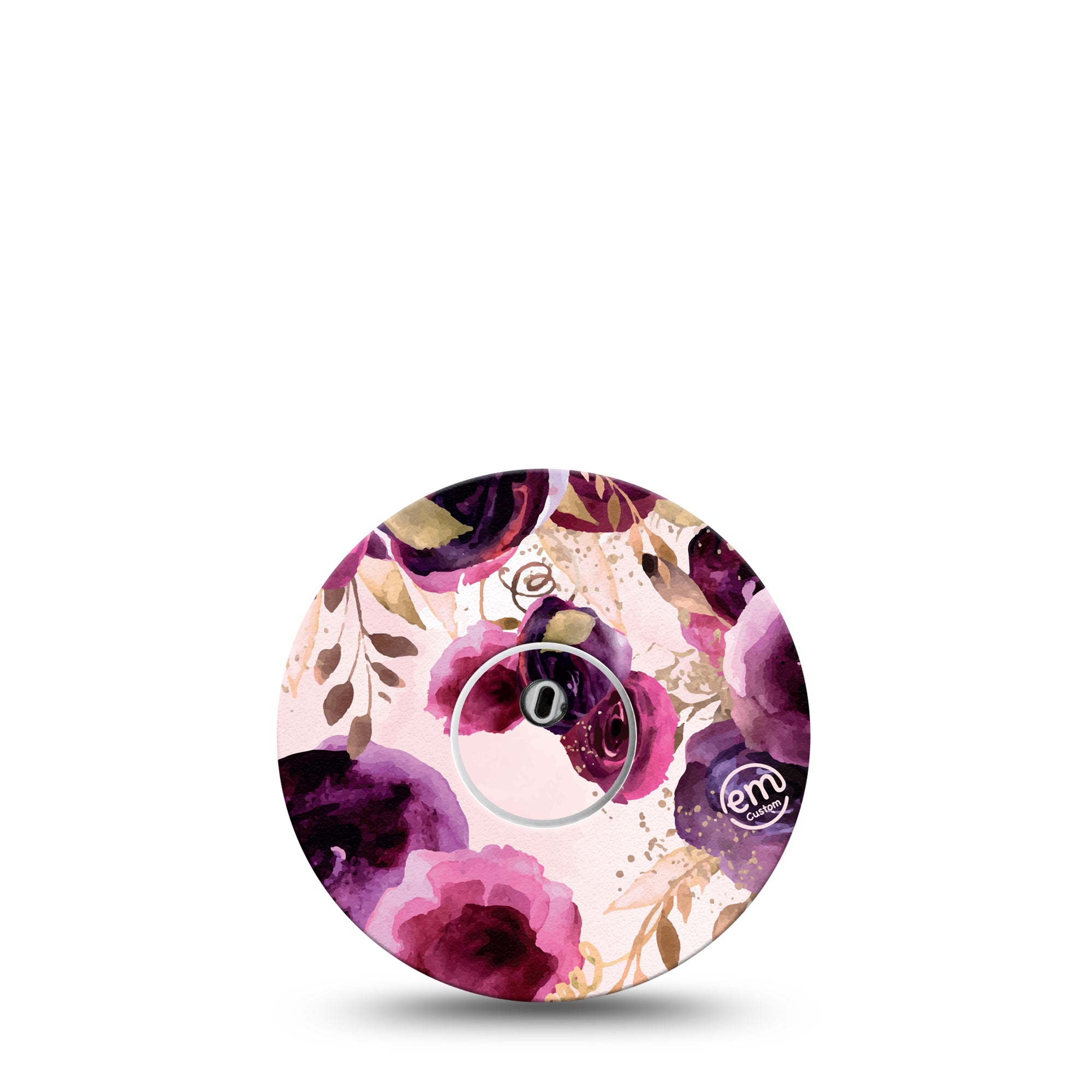 ExpressionMed Purple Bouquet Libre 3 Transmitter Sticker and matching adhesive tape