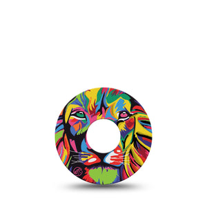 ExpressionMed Majestic Lion Libre 3 Tape, Single, Majestic Lion Inspired, CGM Plaster Patch Design