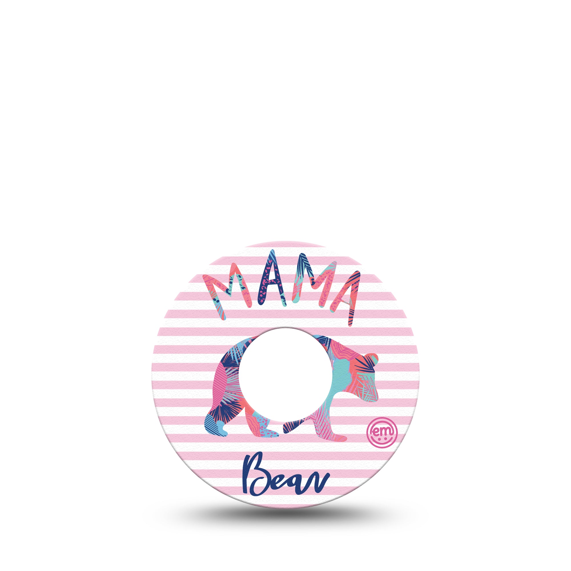 ExpressionMed Mama Bear Libre 3 Tape, Motherly Love Themed, CGM Overlay Patch Design