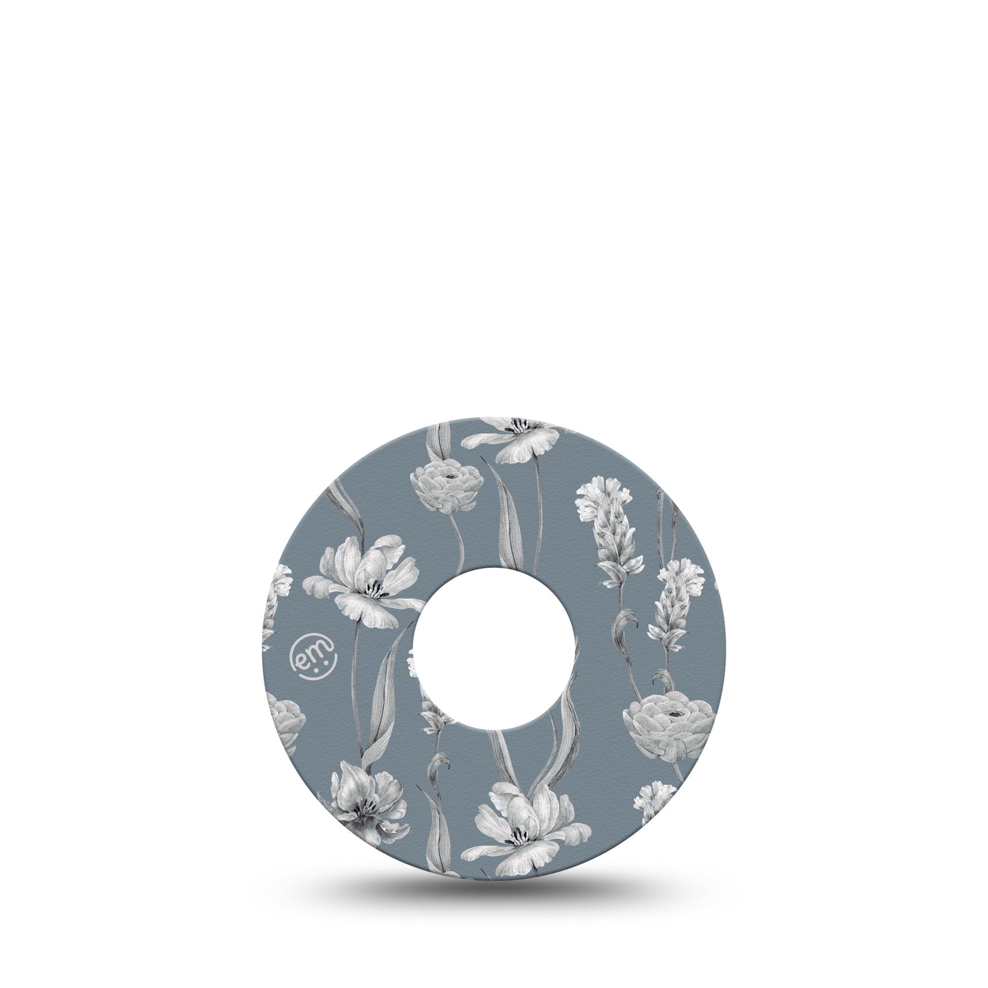 ExpressionMed Muted Petals Libre 3 Tape, Single, Muted Tone Flowers Floral Themed, CGM Patch Design