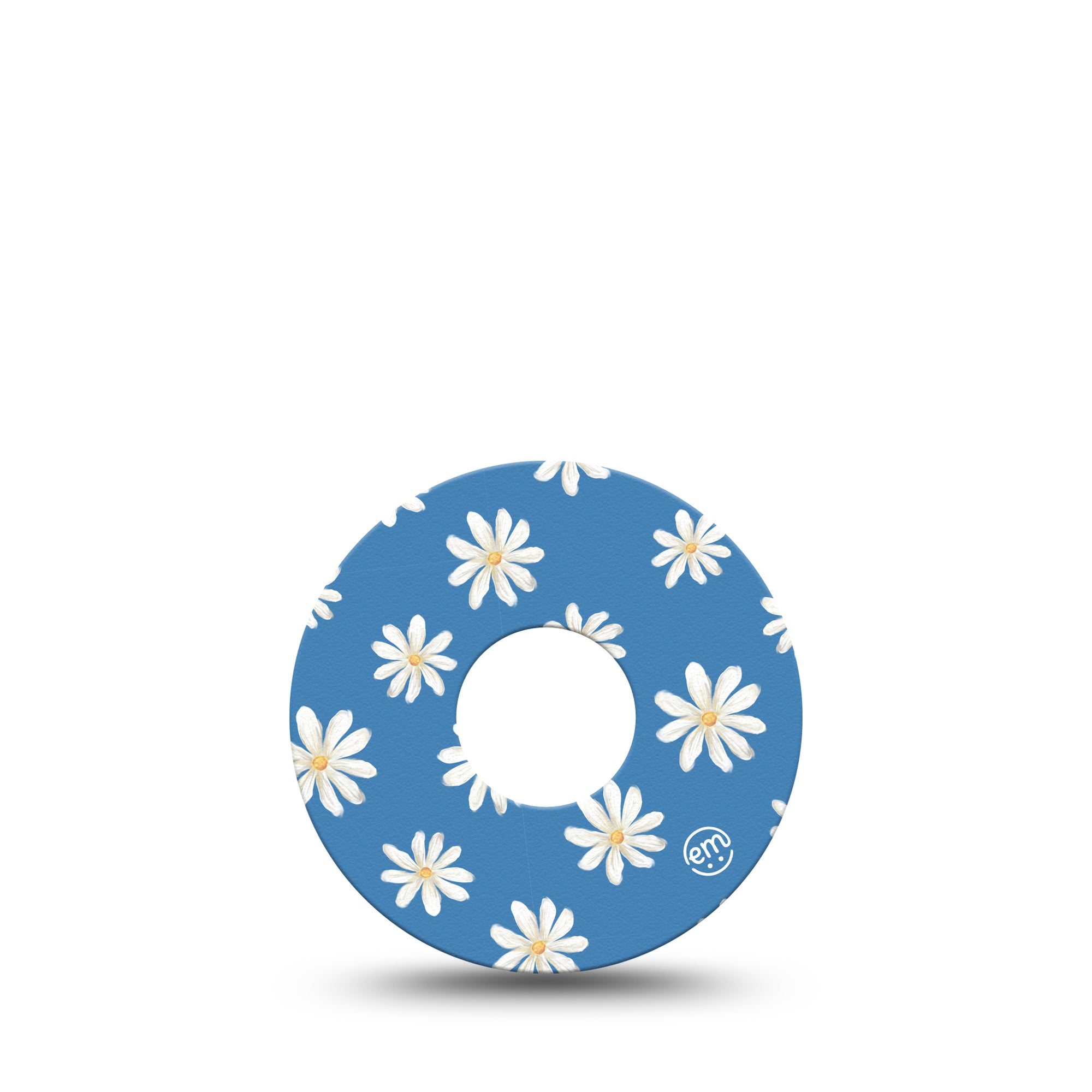 ExpressionMed Painted Daisies Libre 3 Tape, Single, Daisy Print Inspired, CGM Patch Design