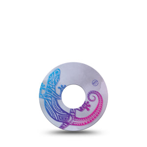 Ombre Gecko Libre 3 Tape, Single, Tribal Gecko Inspired, CGM Patch Design