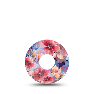 ExpressionMed Magical Blooms Libre 3 Tape, Single, Beautiful Flowers Inspired, CGM Patch Design