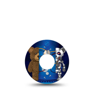 ExpressionMed Robo Teddy Libre 3 Tape, Single, Biomechanical Inspired, CGM Patch Design