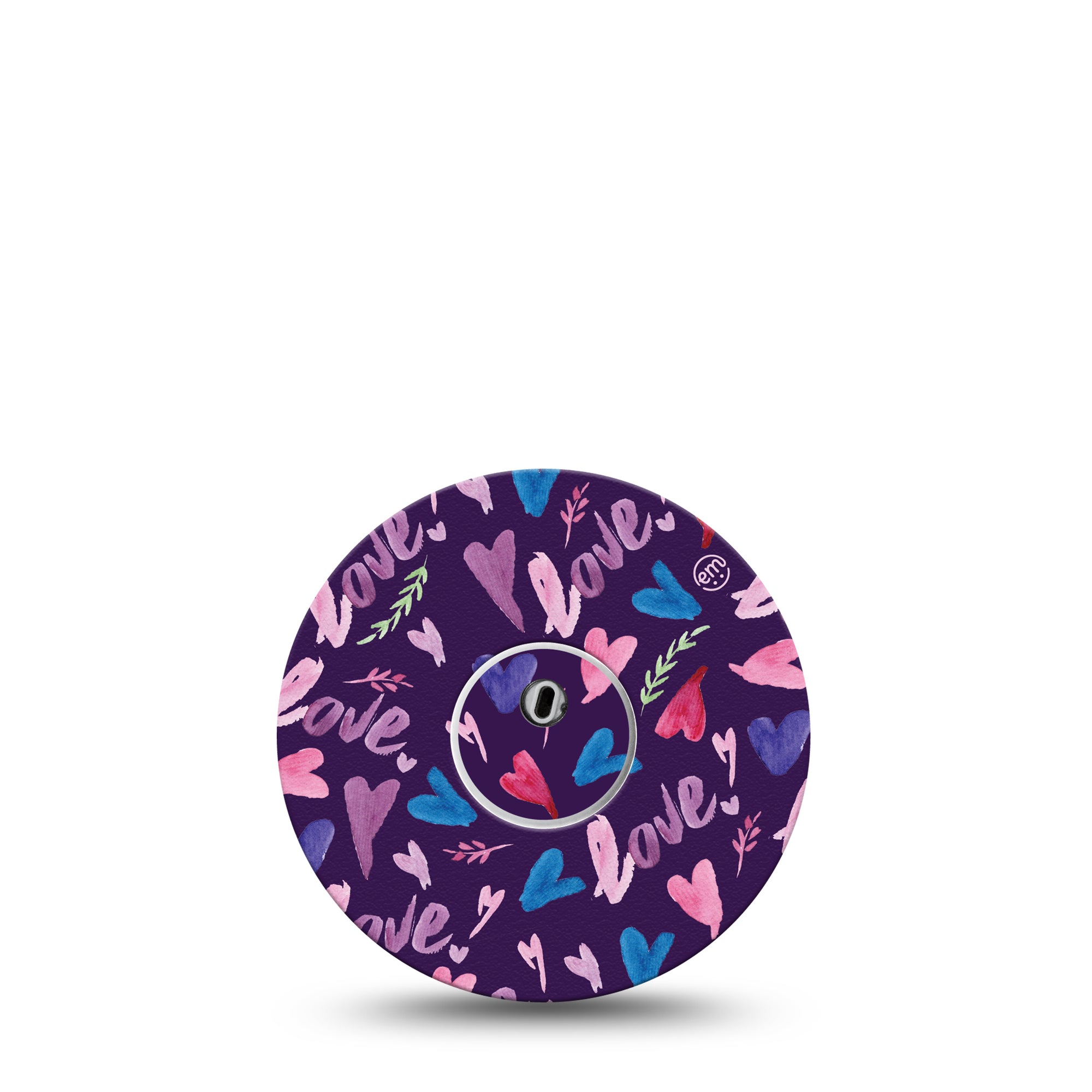 Watercolor Love Libre 3 Transmitter Sticker and matching Libre 3 Perfect Fit CGM Adhesive Tape
