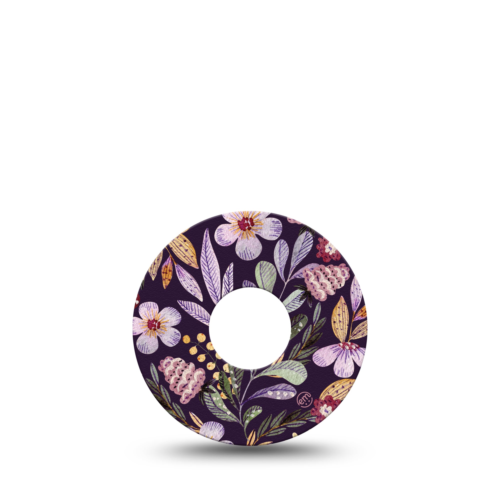 ExpressionMed Moody Blooms Libre 3 Tape, Single, Rustic Florals Inspired, CGM Patch Design