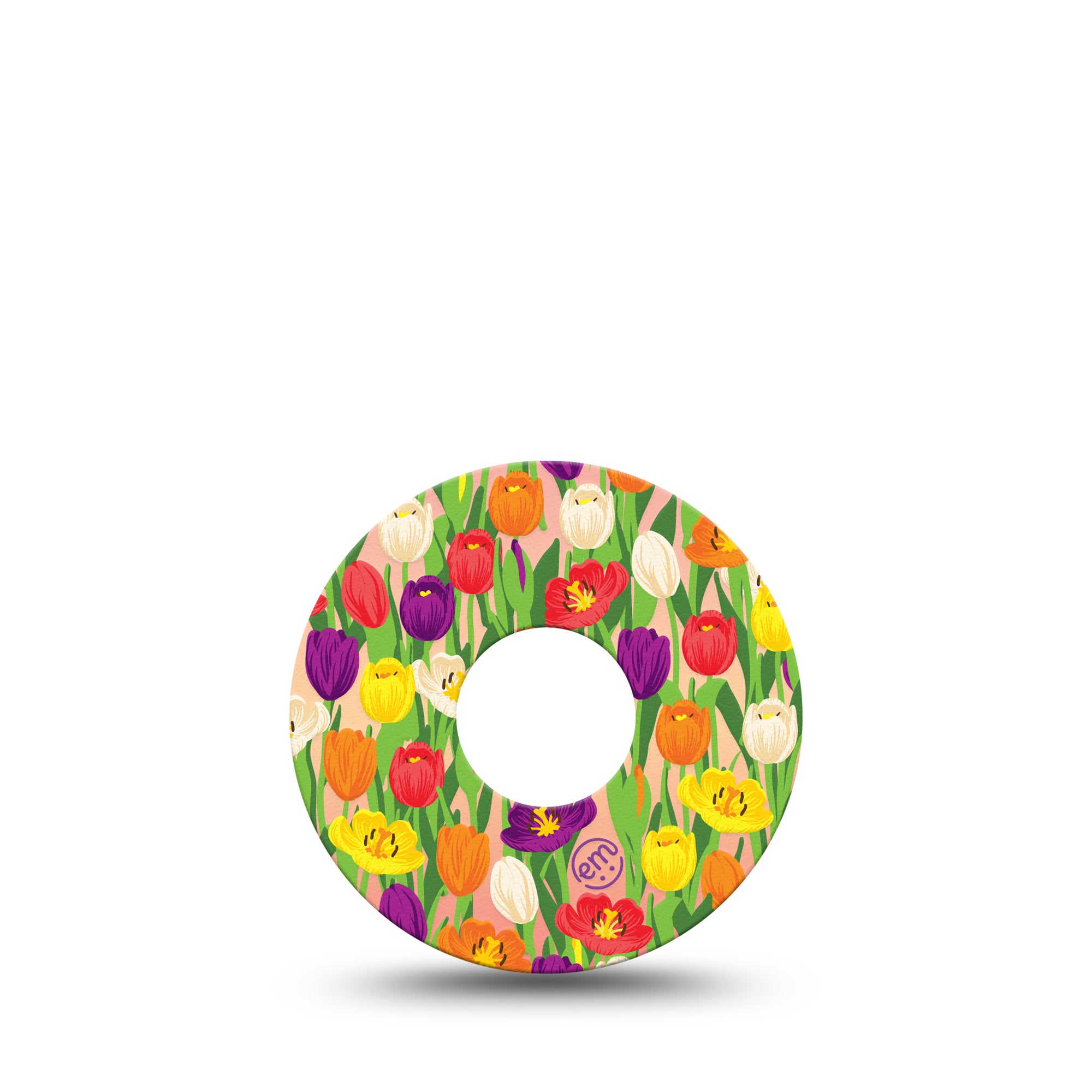 ExpressionMed Tulips Libre 3 Tape, Single, Floral Spring Blooms Inspired, CGM Patch Design