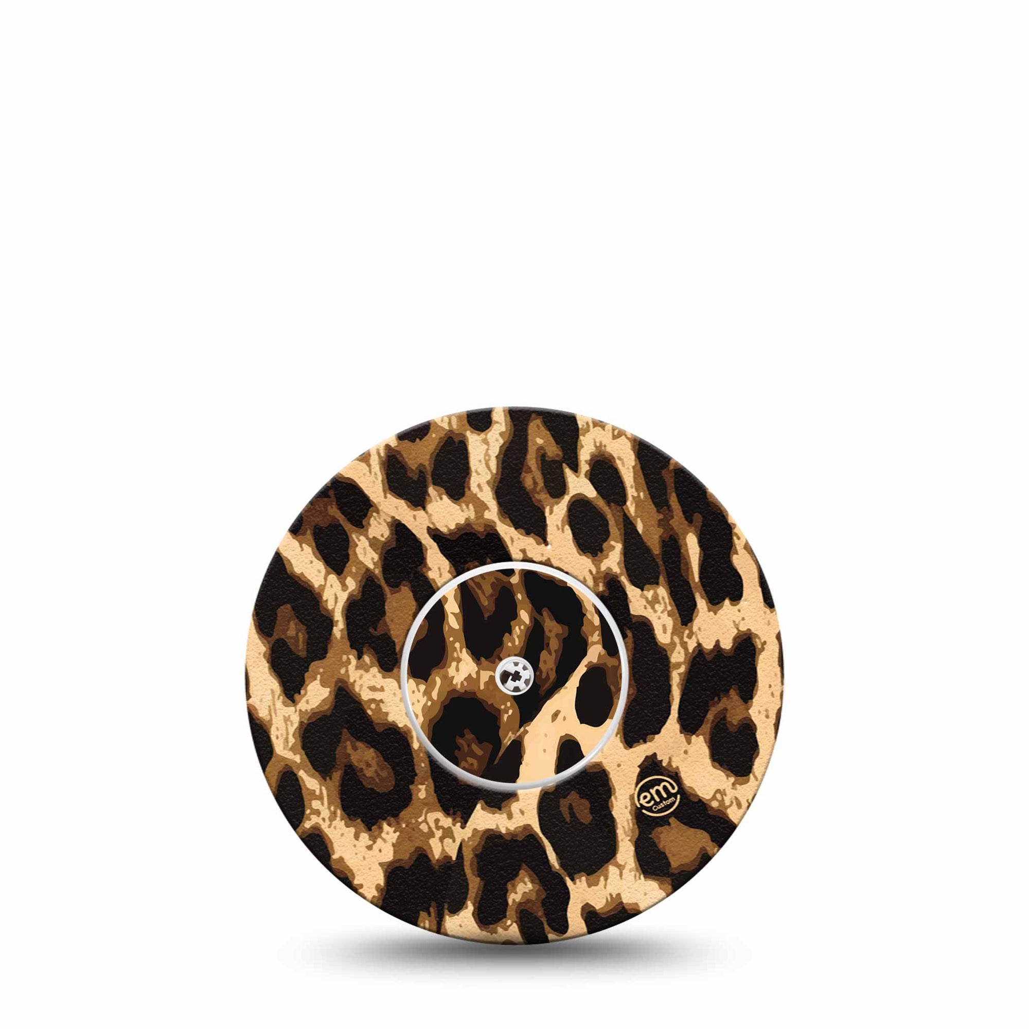 Leopard Print Libre Transmitter Sticker with Tape, Abbott Lingo