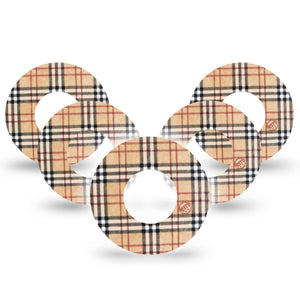 ExpressionMed Plaid and Bougie Libre CGM Patch 5-Pack