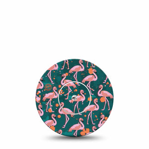 ExpressionMed Flamingos Libre Transmitter Sticker with Tape