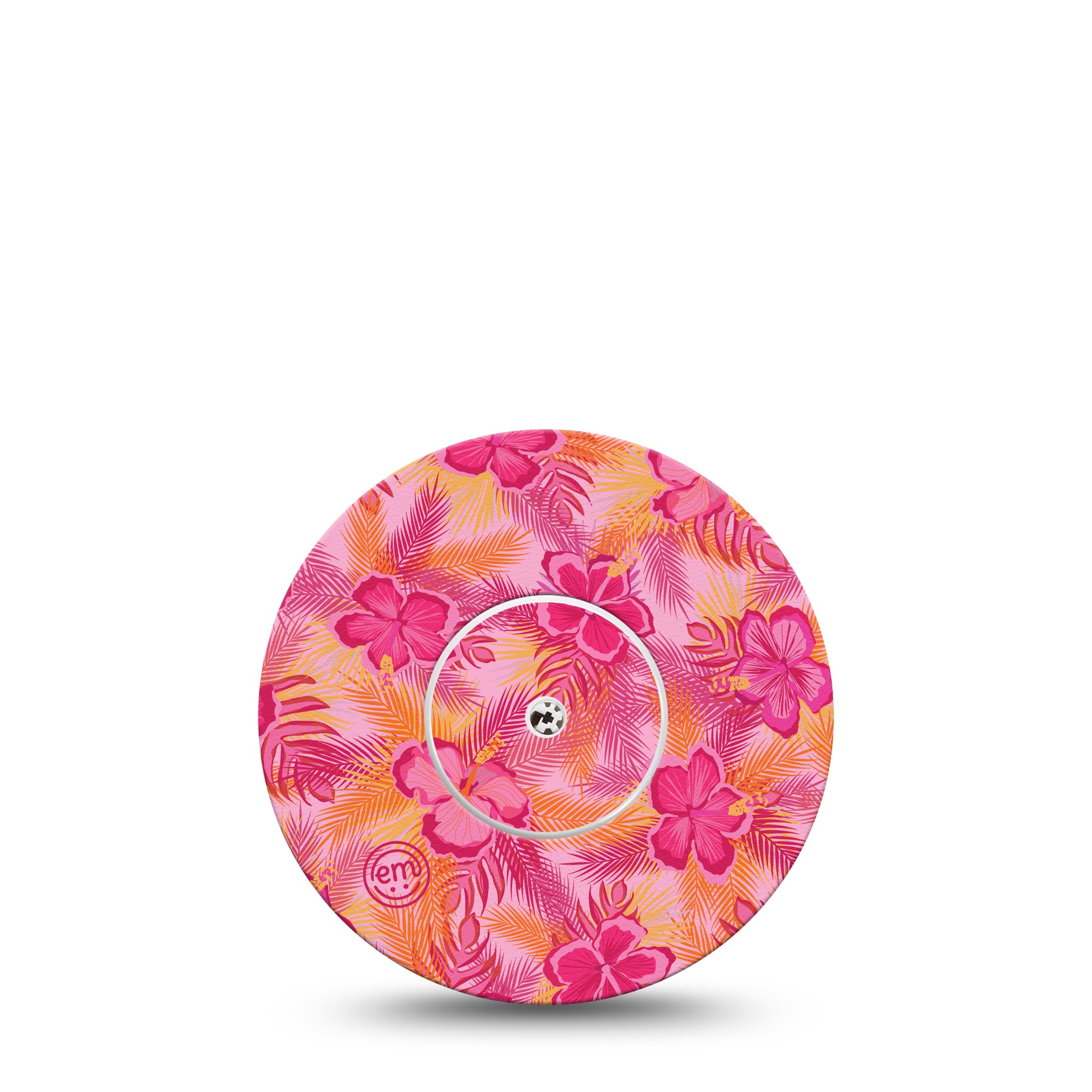 Pink Hibiscus Libre Center Sticker, Abbott Lingo
