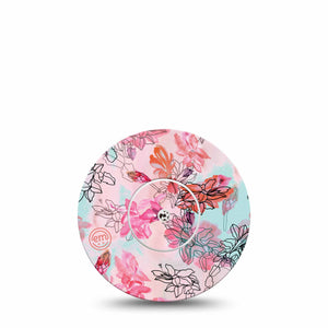 Whimsical Blossoms Libre Transmitter Sticker, Abbott Lingo