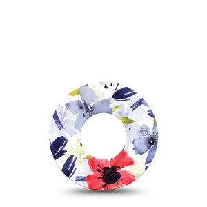 ExpressionMed Red White & Blue Flowers Libre Tape