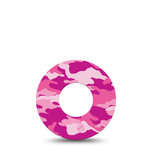 ExpressionMed Pink Camo Libre 2 Perfect Fit Adhesive Tape, Single, Pink Camouflage Design, Abbott Lingo