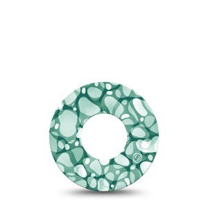 Glass Pebbles Libre 2 Tape,  Jade Gemstone Inspired, CGM Fixing Ring Design