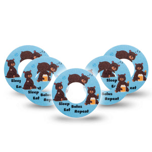 Bolusing Bears Blue Libre Tape 5-Pack