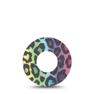 ExpressionMed Multicolor Cheetah Print Freestyle Libre CGM Single Tape ExpressionMed