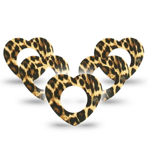 Leopard Print Heart Libre Tape 5-Pack