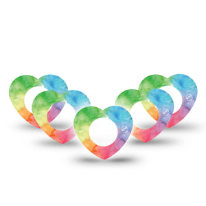 Rainbow Cloud Heart Libre Patch 5-Pack