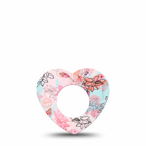 Whimsical Blossoms Heart Libre Tape