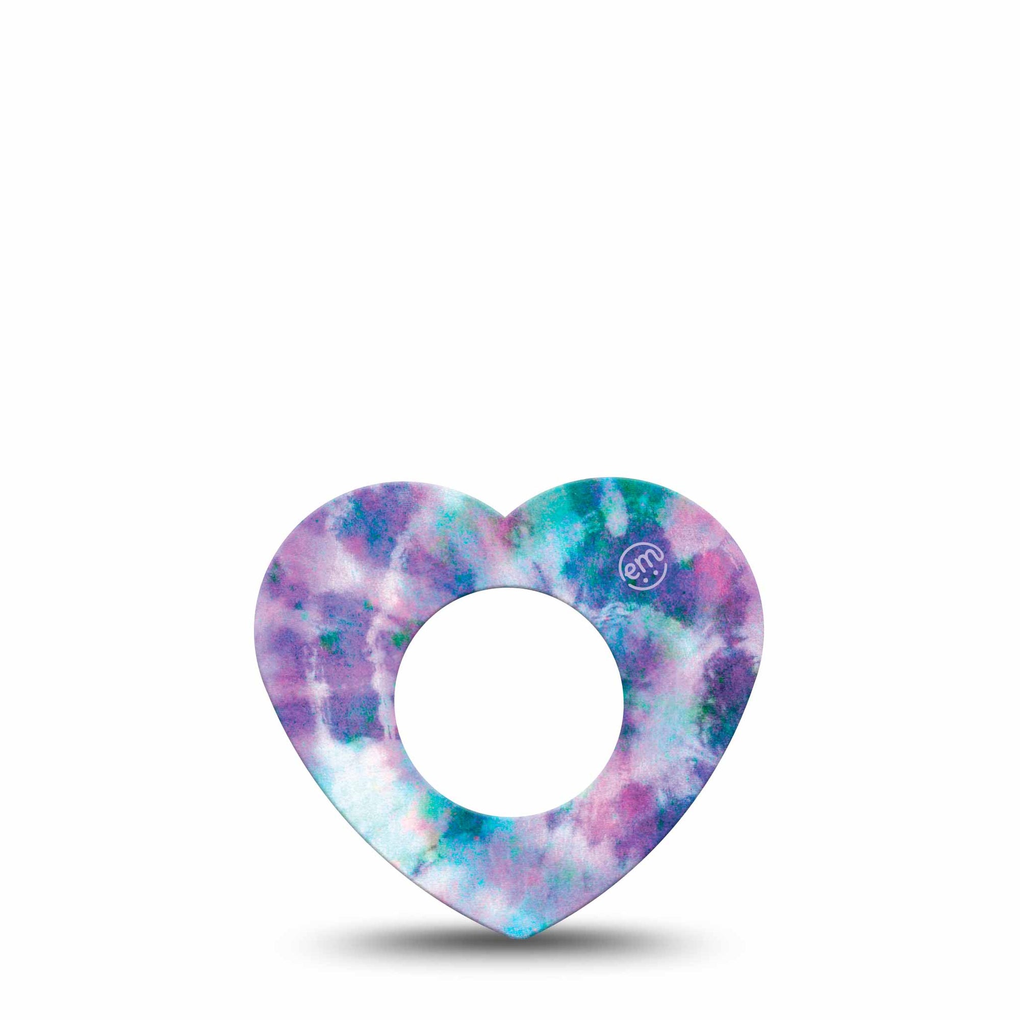 ExpressionMed Purple Tie Dye Heart Libre Tape, Abbott Lingo