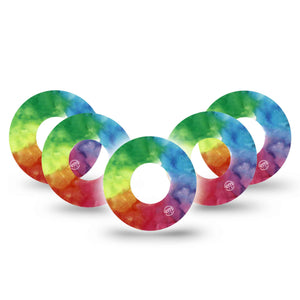 ExpressionMed Rainbow Cloud Libre Patch 5-pack, Abbott Lingo
