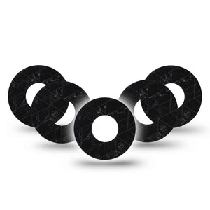 Black Marble Libre Patch 5-Pack, Abbott Lingo