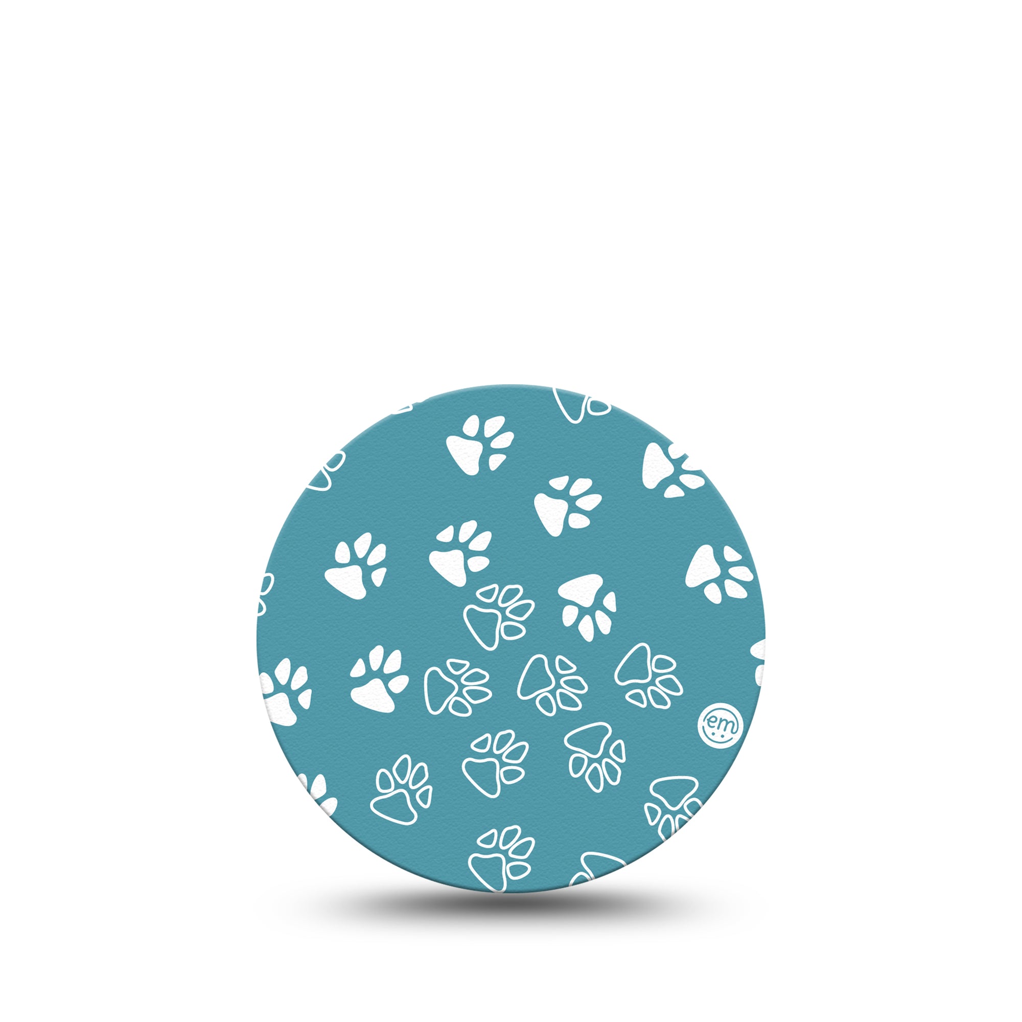 ExpressionMed Pawprint Libre 3 Overpatch, Single, Small Pawprint Themed, CGM Adhesive Tape Design