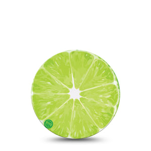 ExpressionMed Lime Libre 3 Overpatch, Single,Citrus Slice Themed, CGM Adhesive Tape Design