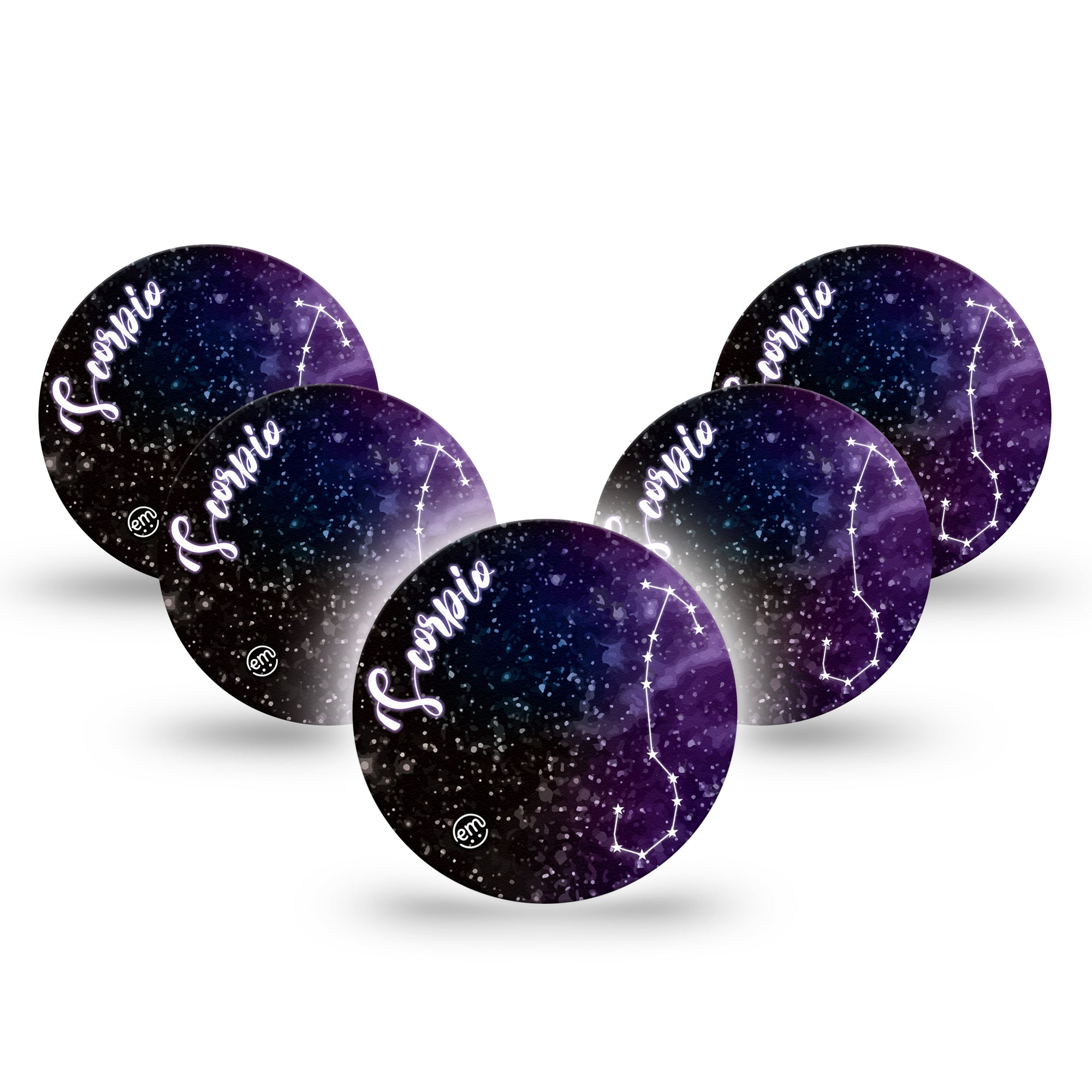 Scorpio Libre 3 Overpatch, 5-Pack, Zodiac Scorpio Constellation Inspired, CGM Adhesive Tape Design