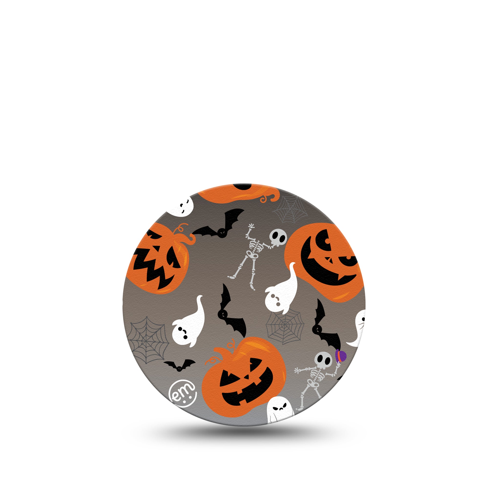 ExpressionMed Halloweeny Libre 3 Overpatch, Single, Scary Halloween Stuff Themed, CGM Adhesive Tape Design