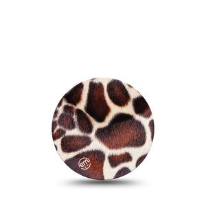 ExpressionMed Giraffe Print Libre 3 Overpatch, Animal Skin Themed, CGM, Adhesive Tape Design.