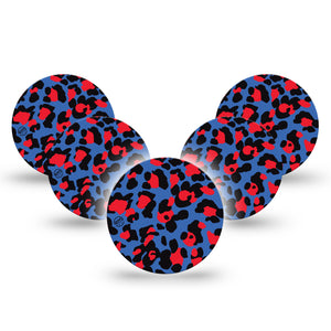 Bold Spots Libre 3 Overpatch, 5-Pack, Animal-like Spots Themed, CGM, Overlay Patch Design