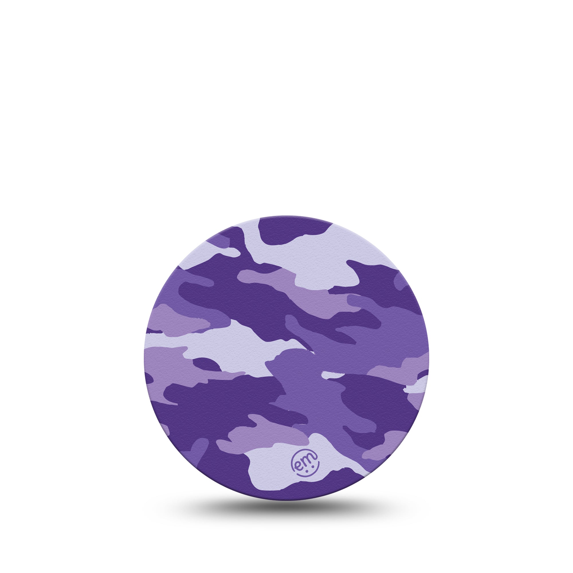 ExpressionMed Purple Camo Libre 3 Overpatch, Single, Purple Army Inspired, CGM Adhesive Tape Design