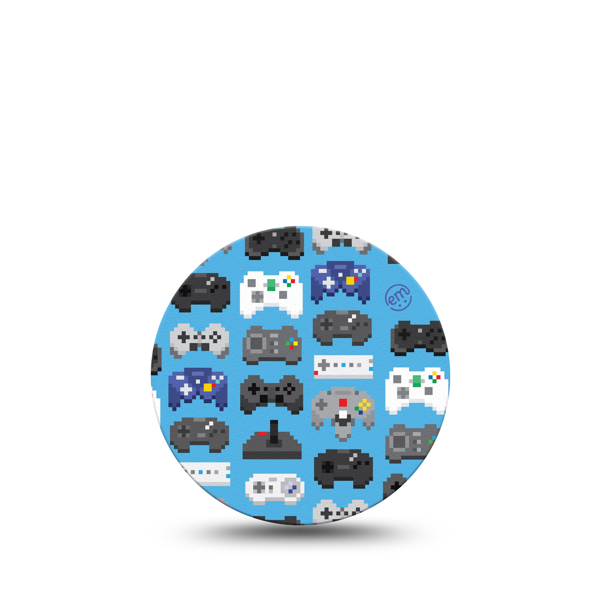 ExpressionMed Gamer Libre 3 Overpatch, Single, 8 Bit Pixel Gaming Controller Inspired, CGM Adhesive Tape Design