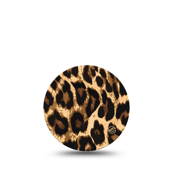 ExpressionMed Leopard Print Libre 3 Overpatch, Single, Leopard Skin Inspired, CGM Adhesive Tape Design