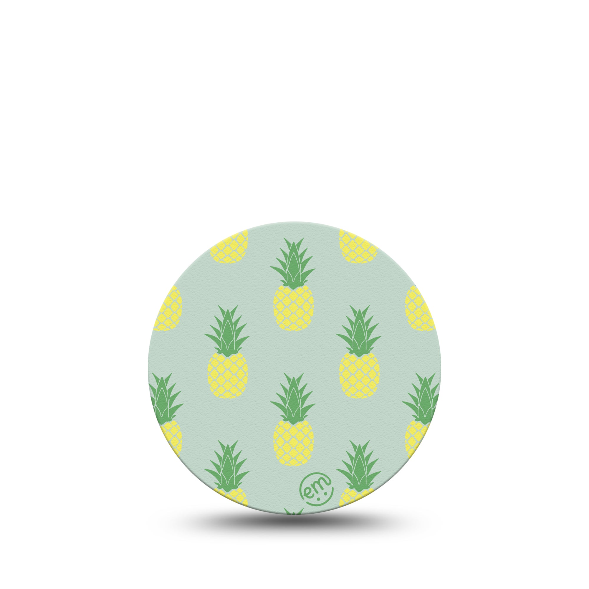 ExpressionMed Vintage Pineapple Libre 3 Overpatch, Single, Citrus Fruit Themed, CGM Adhesive Tape Design