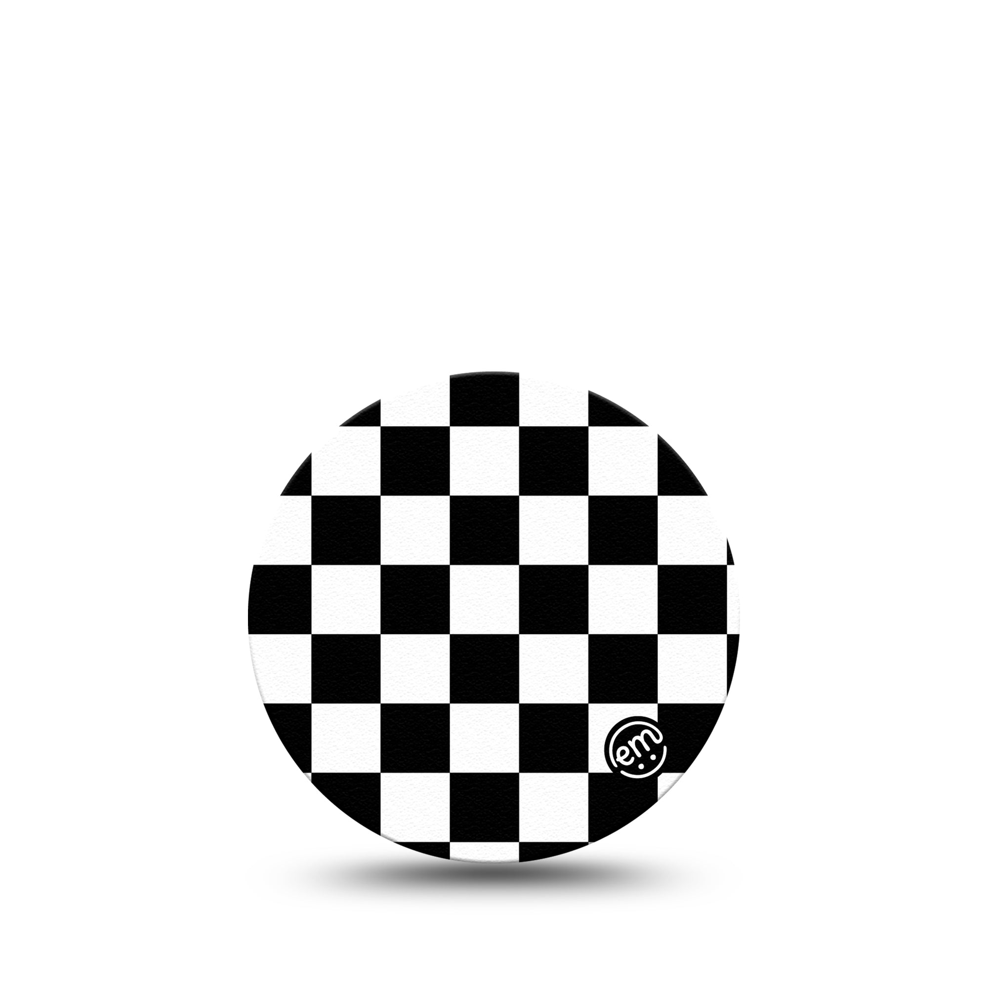 Checkered Libre 3 Overpatch Tape, Single, Classic Black White Checker Pattern CGM Adhesive Tape Design