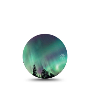 ExpressionMed Northern Lights Libre 3 Overpatch, Single, Night Sky Inspired, CGM Adhesive Tape Design